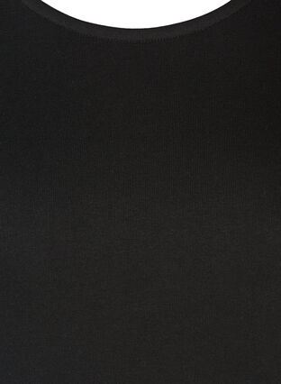 A-line cotton sweater dress with pockets, Black, Packshot image number 2