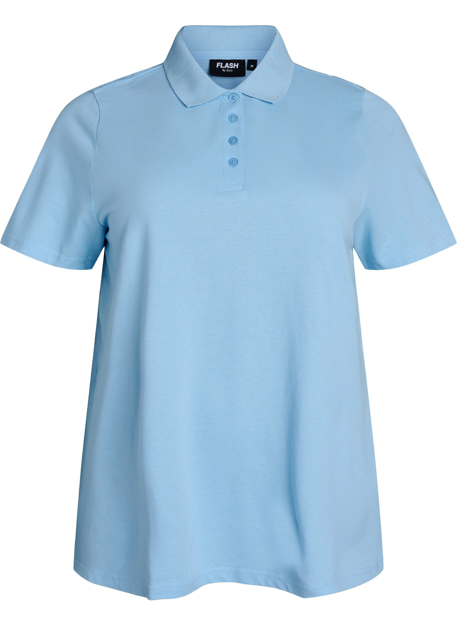 Zizzifashion Polo shirt with short sleeves, Light Blue, Packshot image number 0