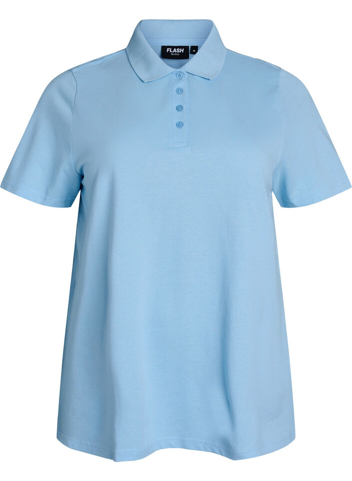 Polo shirt with short sleeves, Light Blue, Packshot image number 0