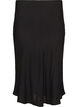 Viscose skirt with an elasticated waist, Black, Packshot image number 1