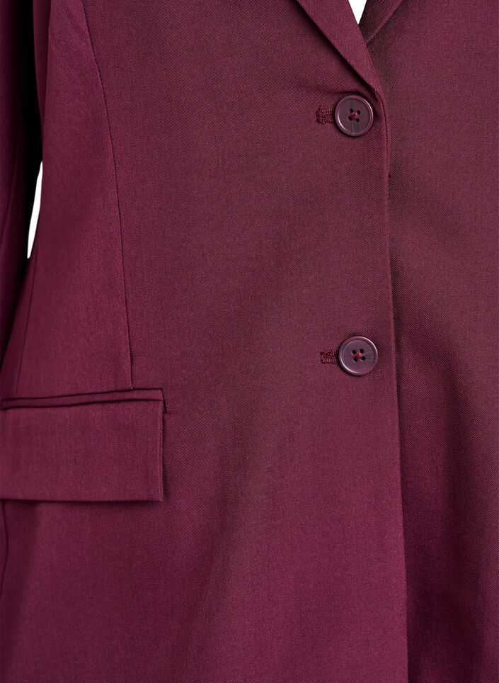 FLASH - Blazer with pockets and slits, Dark Bordeaux, Packshot image number 2