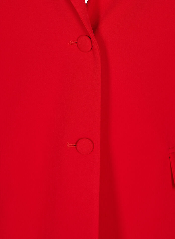 Classic blazer with button closure, Red, Packshot image number 2