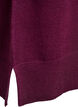 Short knitted dress with raglan sleeves and a centre seam, Dark Bordeaux, Packshot image number 3