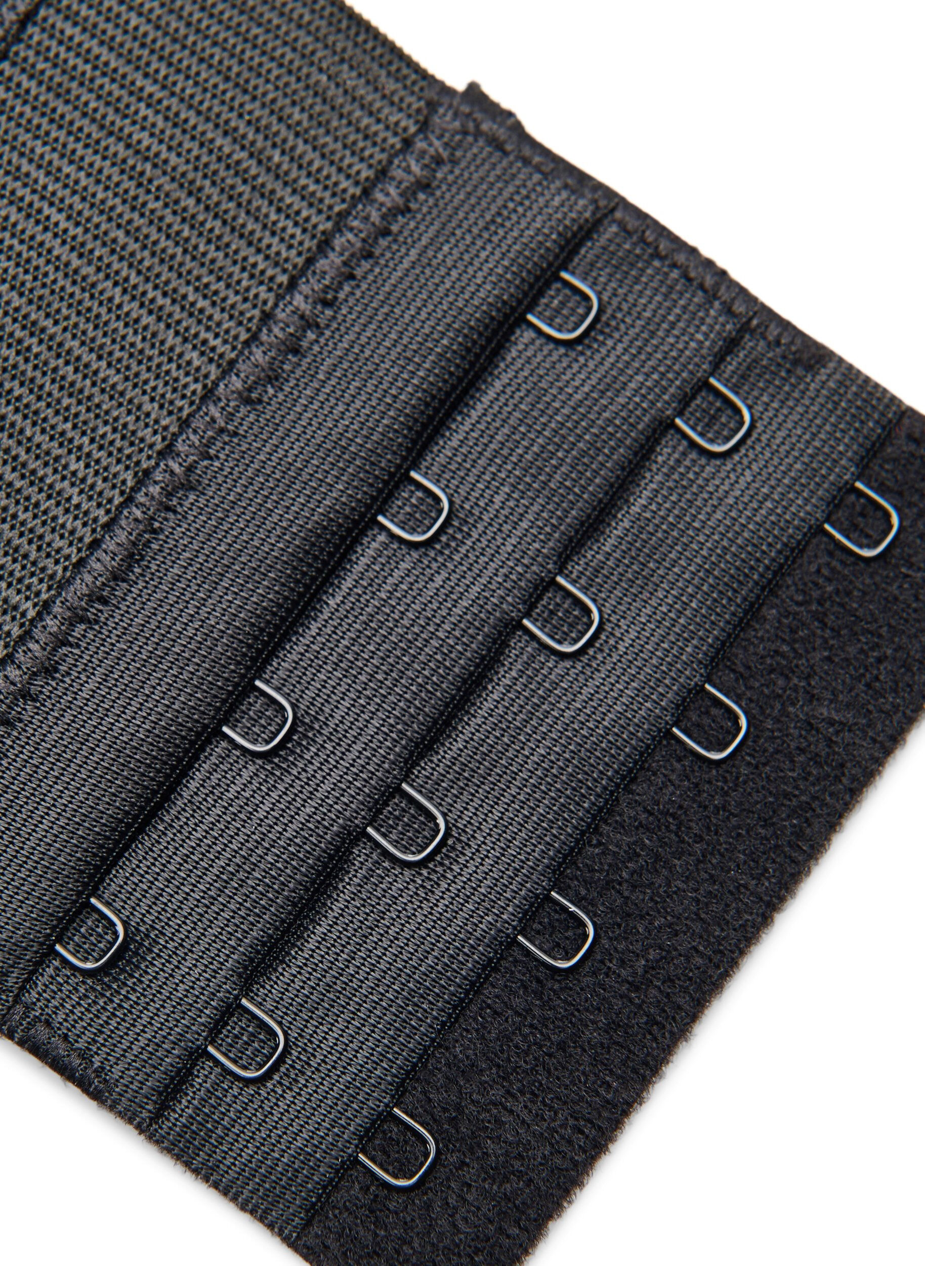 Zizzifashion Bra extender with 6 hooks, Black, Packshot image number 2