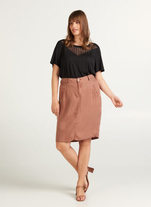 Lyocell skirt, Clover, Model image number 0
