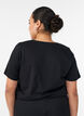 T-shirt with motif, Black, Model image number 2