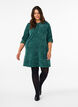 Velvet dress with a zip detail, Posy Green, Model image number 2