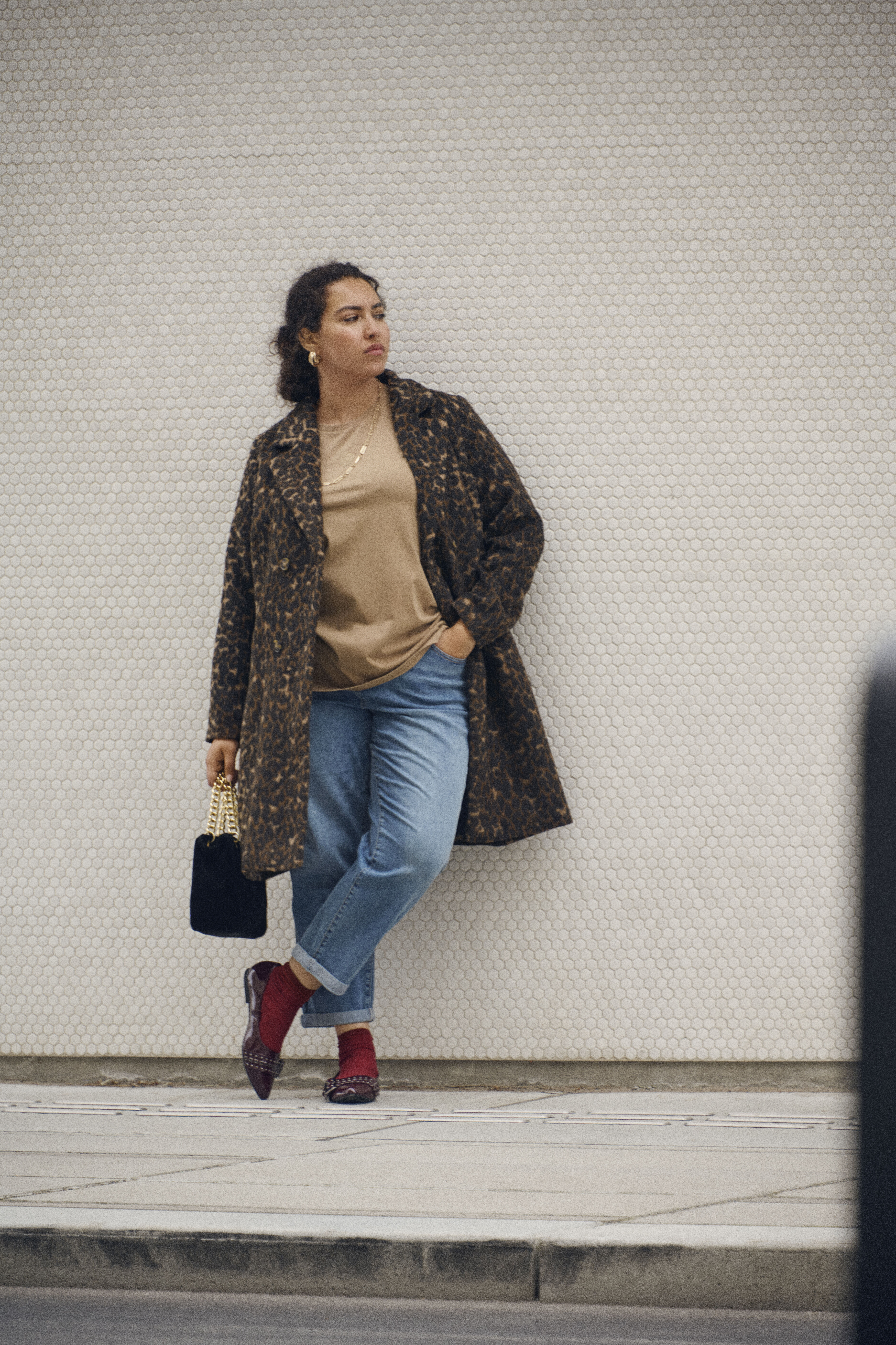 Leopard coat, , Model