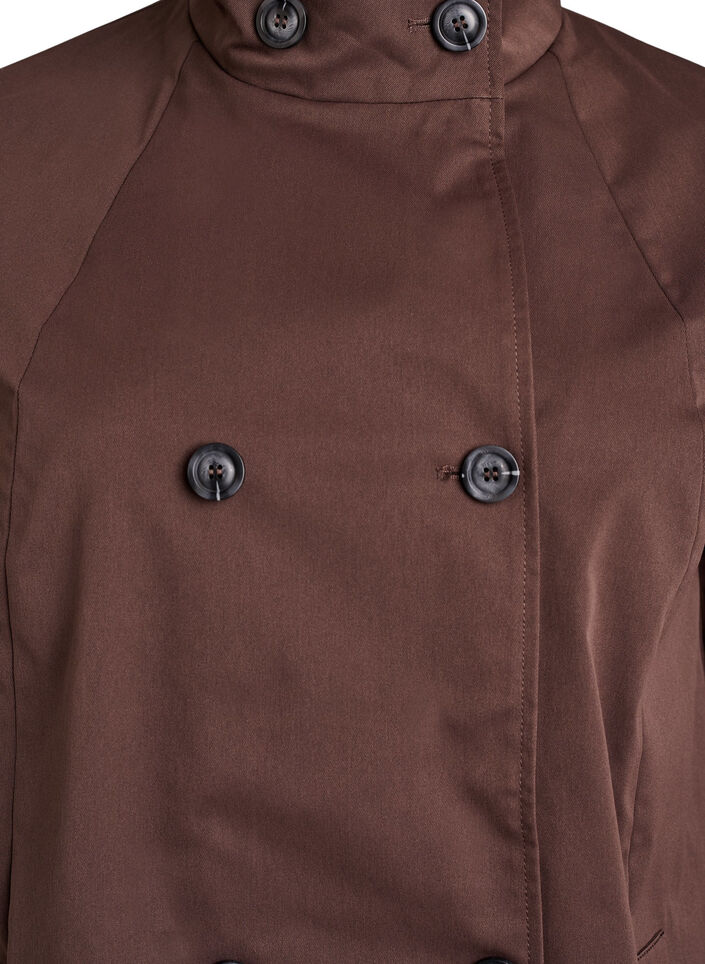 Water-repellent spring jacket with an A-line cut, Brown, Packshot image number 2