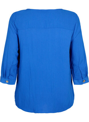 Viscose blouse with buttons and v-neck, Surf the web, Packshot image number 1