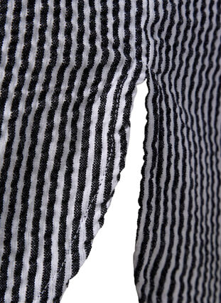 Short-sleeved cotton shirt with stripes, Black Stripe, Packshot image number 3