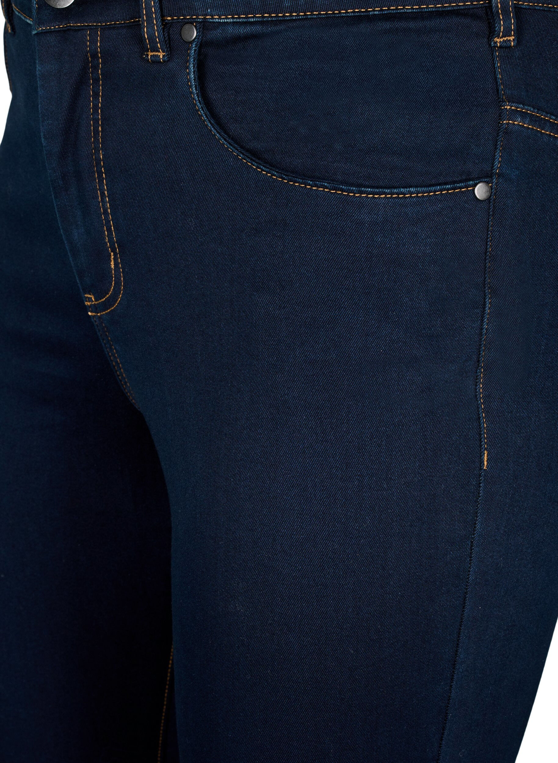 Zizzifashion Super slim Amy jeans with high waist, Unwashed, Packshot image number 2