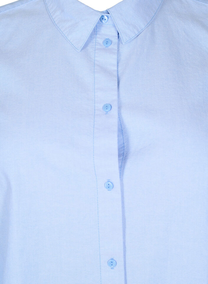 Long-sleeved cotton shirt, Light Blue, Packshot image number 2
