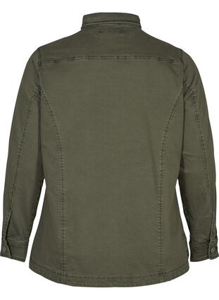 Short cotton jacket, Army Green, Packshot image number 1