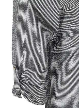 Striped cotton dress, Black Stripe, Packshot image number 3