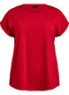 Short-sleeved t-shirt in a cotton blend, Red, Packshot image number 0