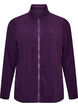 Fleece top with zipper and high collar, Purple, Packshot image number 0