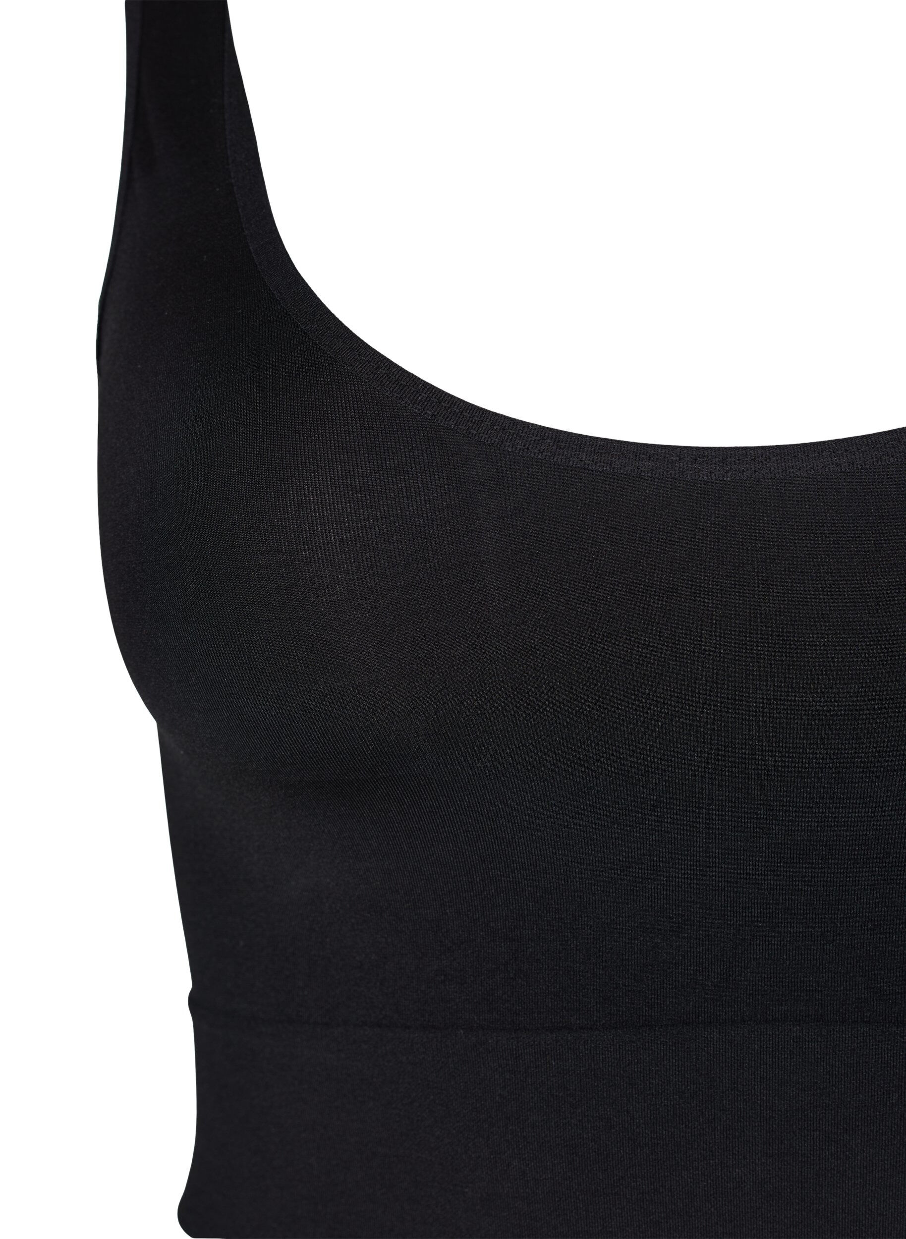 Zizzifashion Seamless bra with round neckline, Black, Packshot image number 2