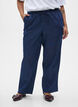 Straight fit jeans with elasticated waistband, Blue, Model image number 2