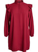 Short dress with ruffles and glitter, Dark Bordeaux, Packshot image number 0