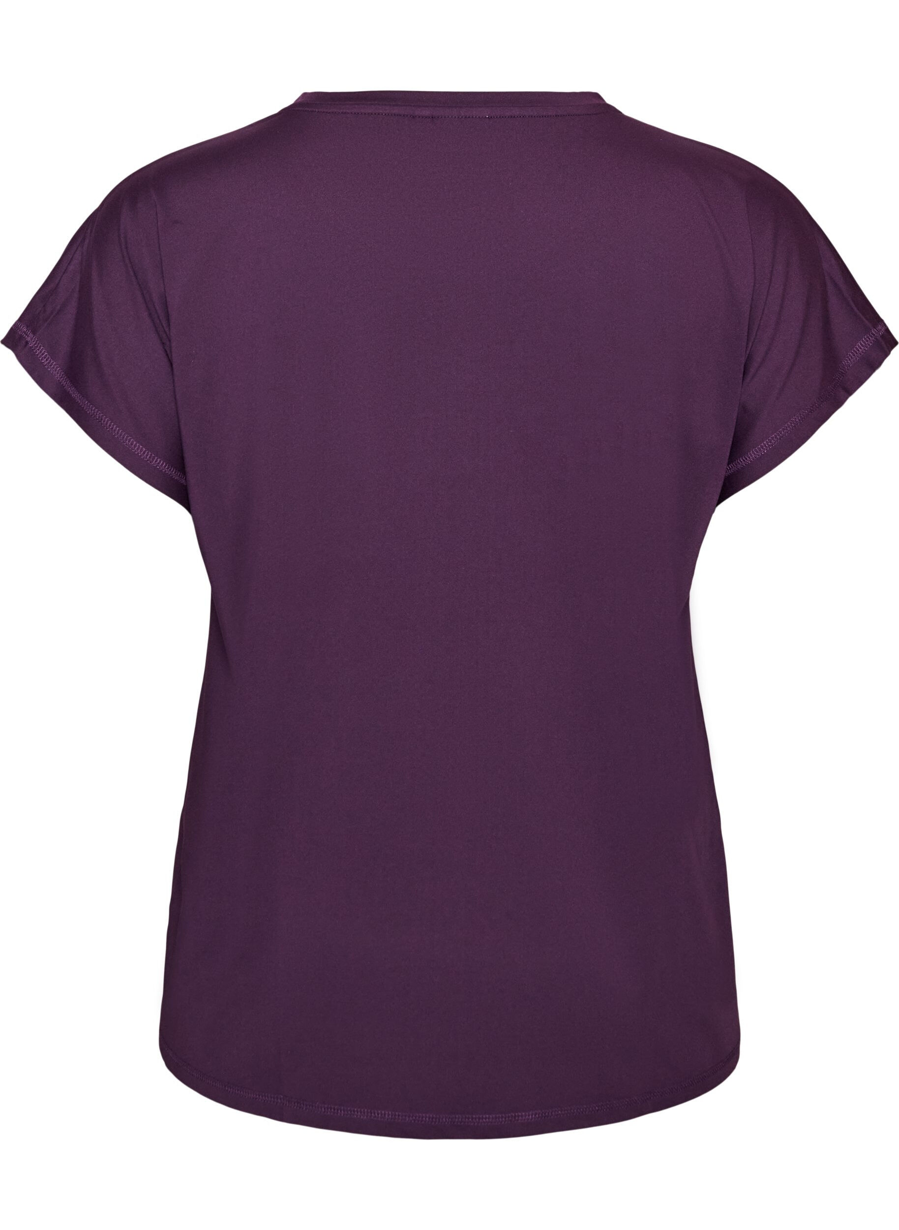 ZizzifashionSolid-coloured training T-shirt, Purple, Packshot image number 1