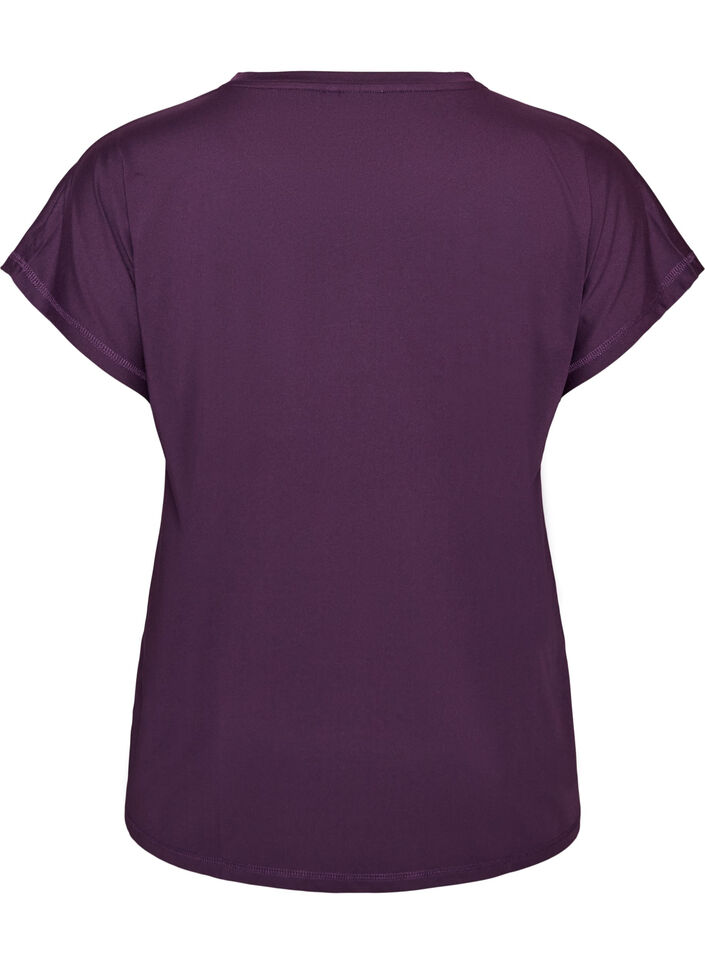 Solid-coloured training T-shirt, Purple, Packshot image number 1
