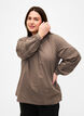 Long sleeve blouse with decorative details, Caribou, Model image number 0