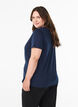 Christmas t-shirt in organic cotton, Blue, Model image number 2