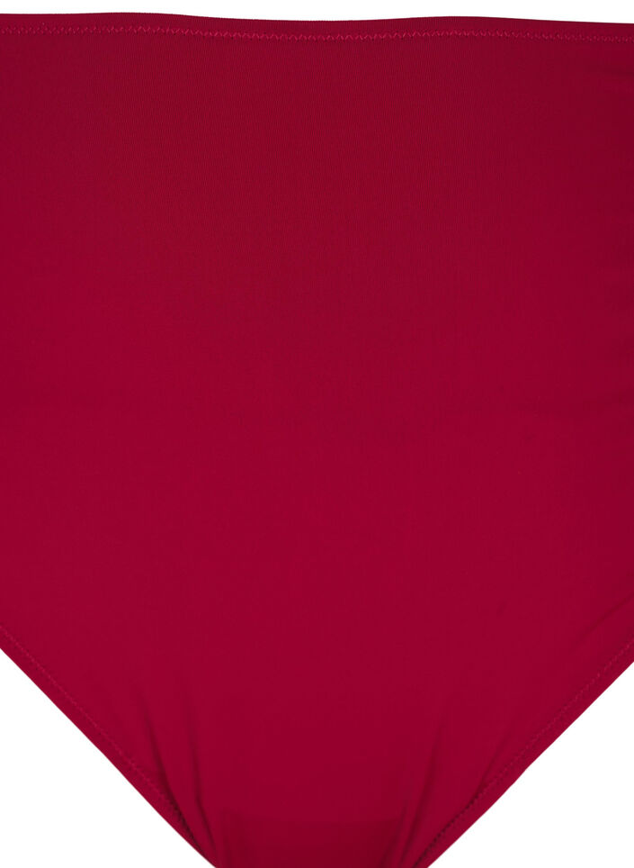 Microfiber thong with lace, Red, Packshot image number 2