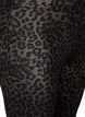 Coated leggings with leopard print and cropped length, Brown, Packshot image number 2