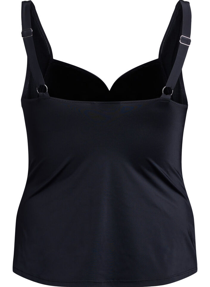 Tankini with drapes, Black, Packshot image number 1