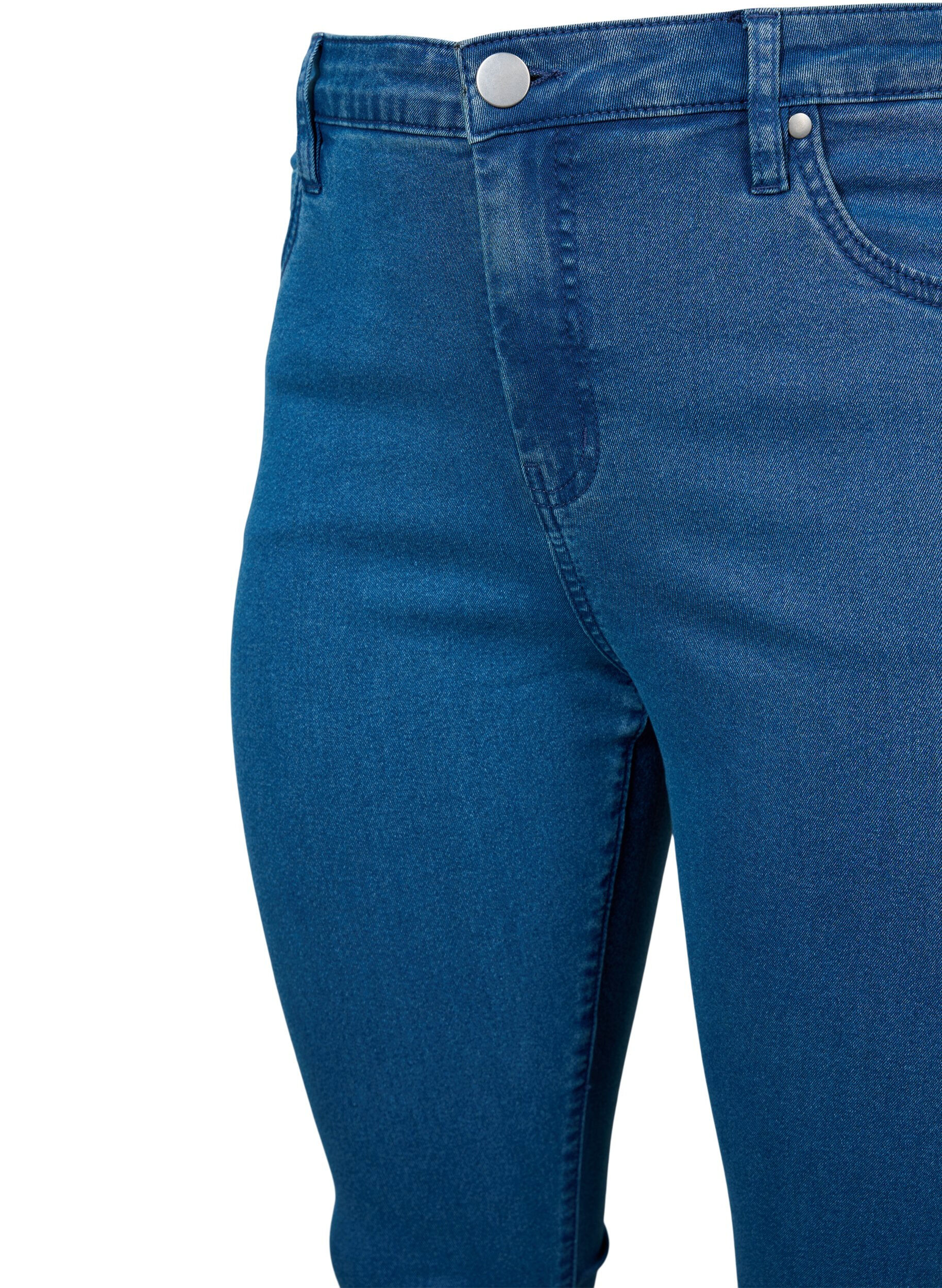 Zizzifashion High-waisted super slim Amy jeans , Blue, Packshot image number 2