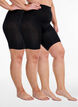 2-pack push-up shorts in 60 denier with shaping effect, Black, Packshot image number 0