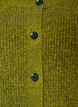 Rib knit cardigan with buttons, Green, Packshot image number 2