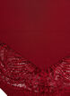 High-waisted hipster thong with lace, Red, Packshot image number 2