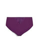 Briefs panties in microfibre with lace details, Dark Bordeaux, Packshot image number 1