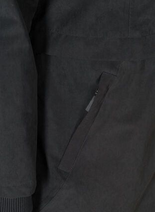 Waterproof winter jacket with removable hood, Grey as sample, Packshot image number 3
