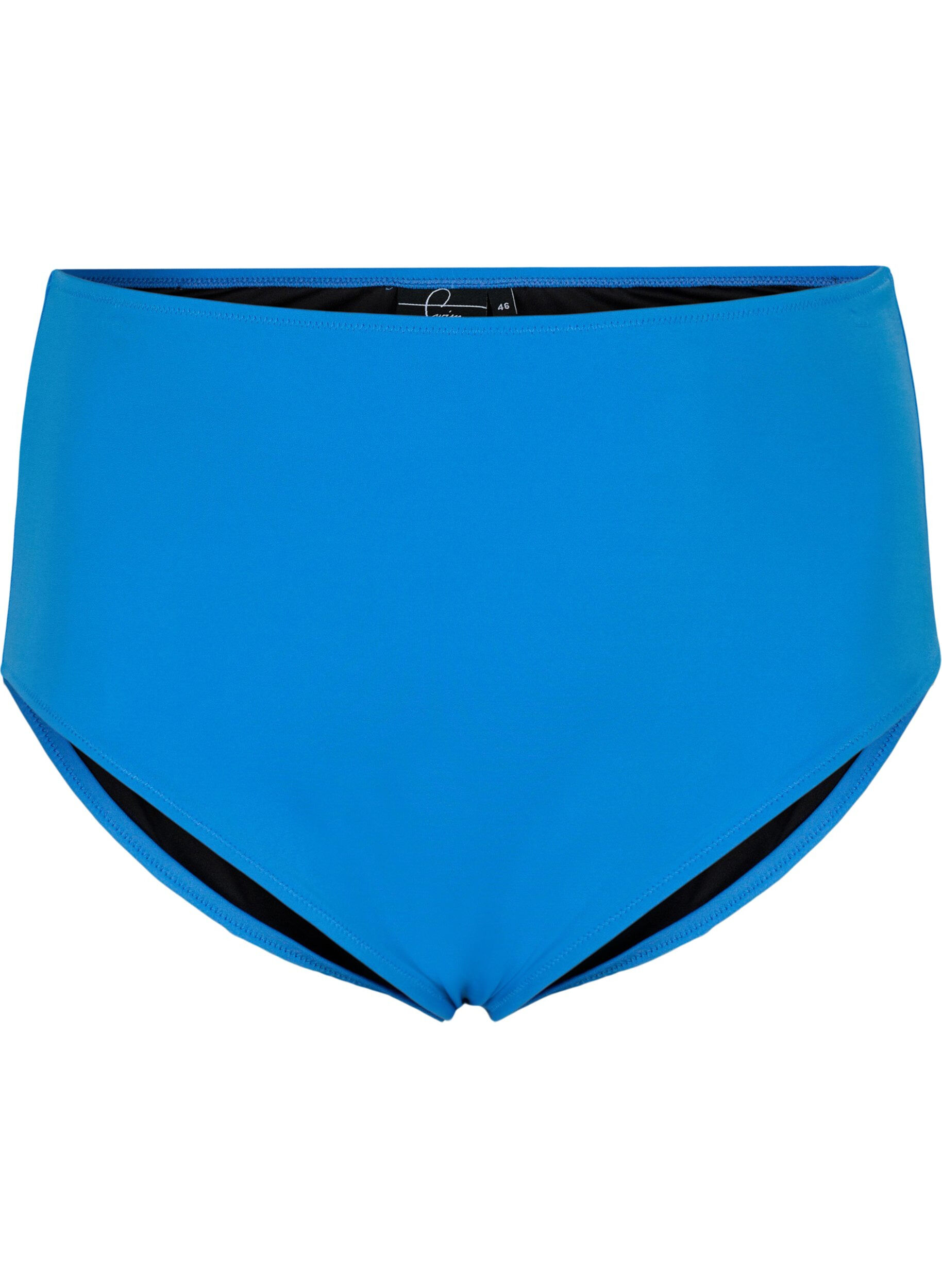 Zizzifashion Bikini bottoms with high waist, Blue, Packshot image number 0