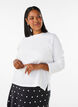 Basic t-shirt with long sleeves, White, Model image number 0