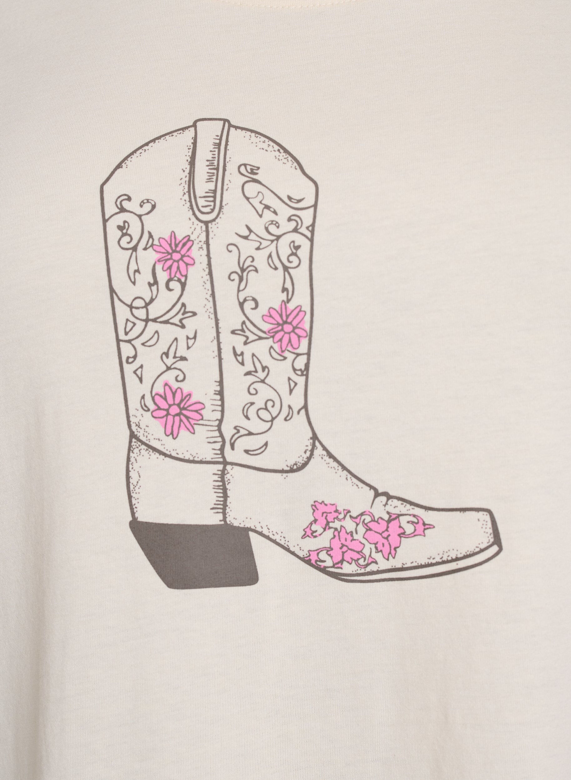 ZizzifashionT-shirt with motif, Vanilla, Packshot image number 2