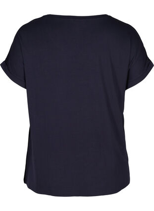 Short-sleeved pyjama t-shirt with a round neck, Night Sky, Packshot image number 1