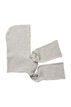 Knitted hooded scarf, Grey, Packshot image number 0