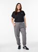 Loose workout trousers with pockets, Grey, Model image number 1