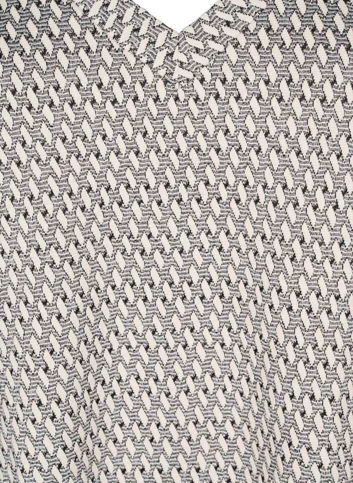 Blouse with patterned texture and glitter thread, Grey, Packshot image number 2