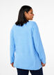 Knitted blouse with round neck, Della R. Blue Mel., Model image number 1