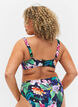 Bikini top with ruching and string, Flower Print, Model image number 1