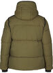 Short puffer jacket with contrast details, Green, Packshot image number 1