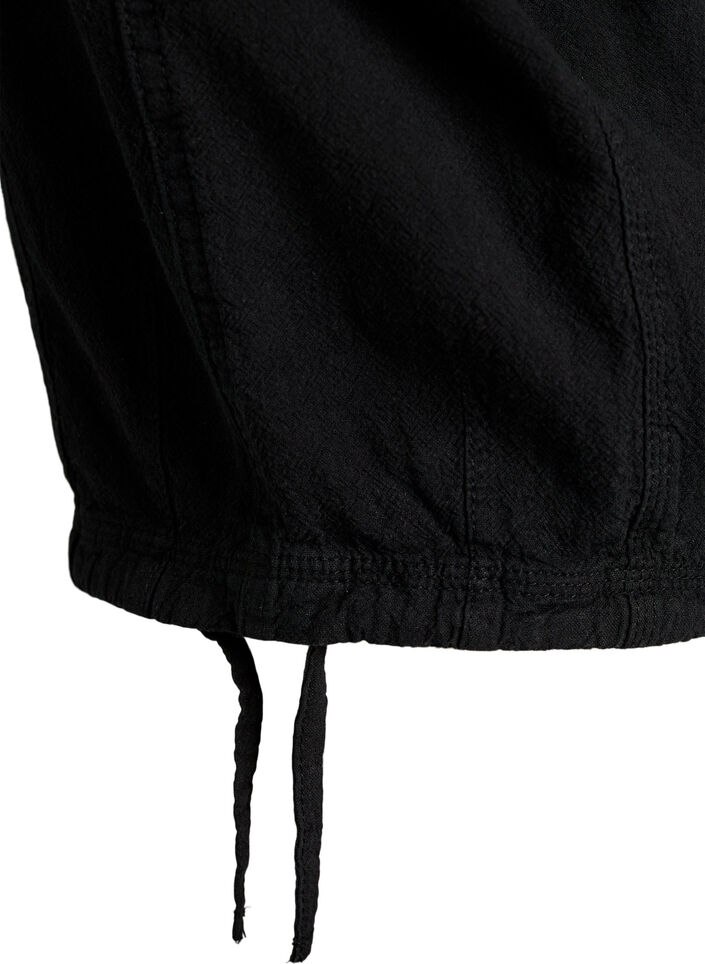 Cotton Capri trousers, Black, Packshot image number 3