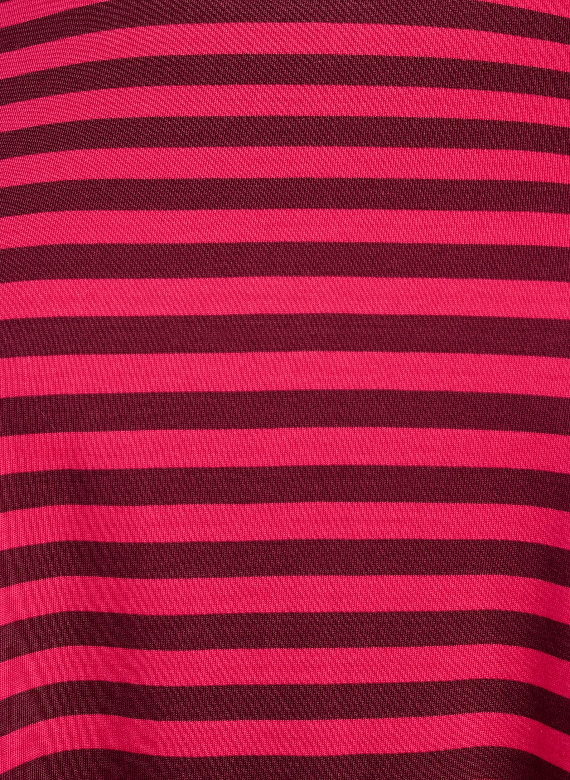 Zizzifashion Long striped night T-shirt, Pink, Packshot image number 2