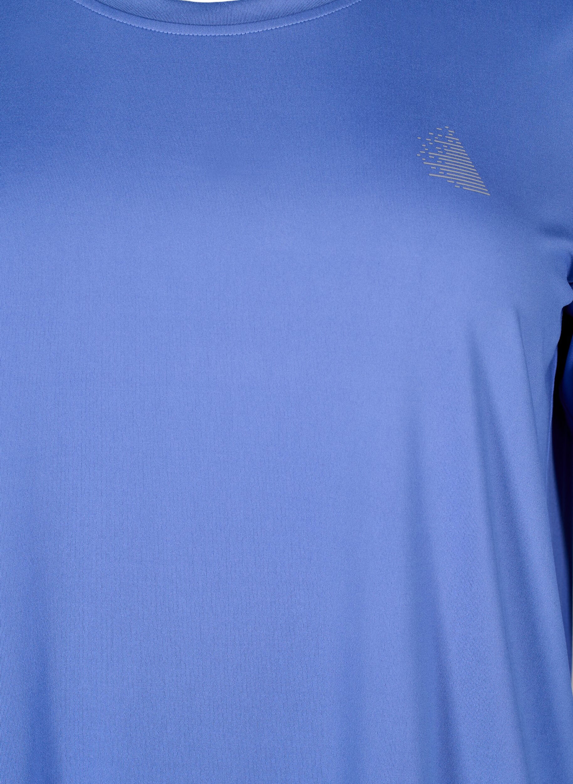 Zizzifashion Sports top with 3/4 sleeves, Blue, Packshot image number 2